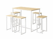 Set di tavola bassa con 4 gambe – Tavolo da pranzo alto 100x60x96 cm – Compatto e spazievenditore – Tavolo da cucina per piccole aree, balcone o sala da pranzo