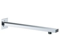 Braccio Doccia Design in Ottone Sezione Quadrata Piatta Cromo Lucido - REMER Rubinetterie