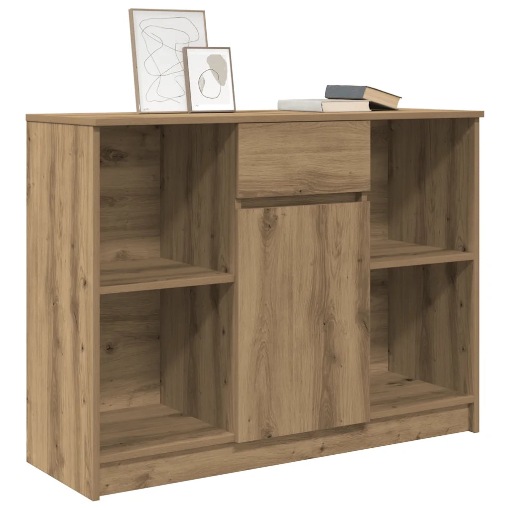 Credenza con Cassetto Rovere Artigianale 101x35x76cm Truciolato 861570