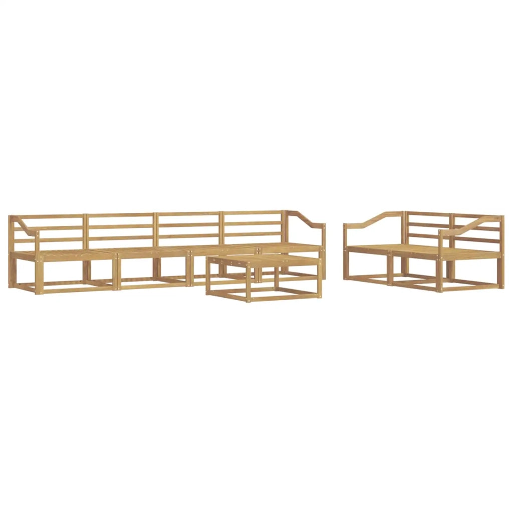 Set di divani da esterno 7 pcs Bianco 3386108