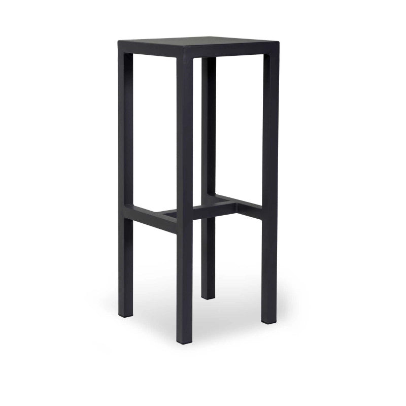 Sgabello Bar Fisso Metallo New Elma Antracite Cm 30x30h75