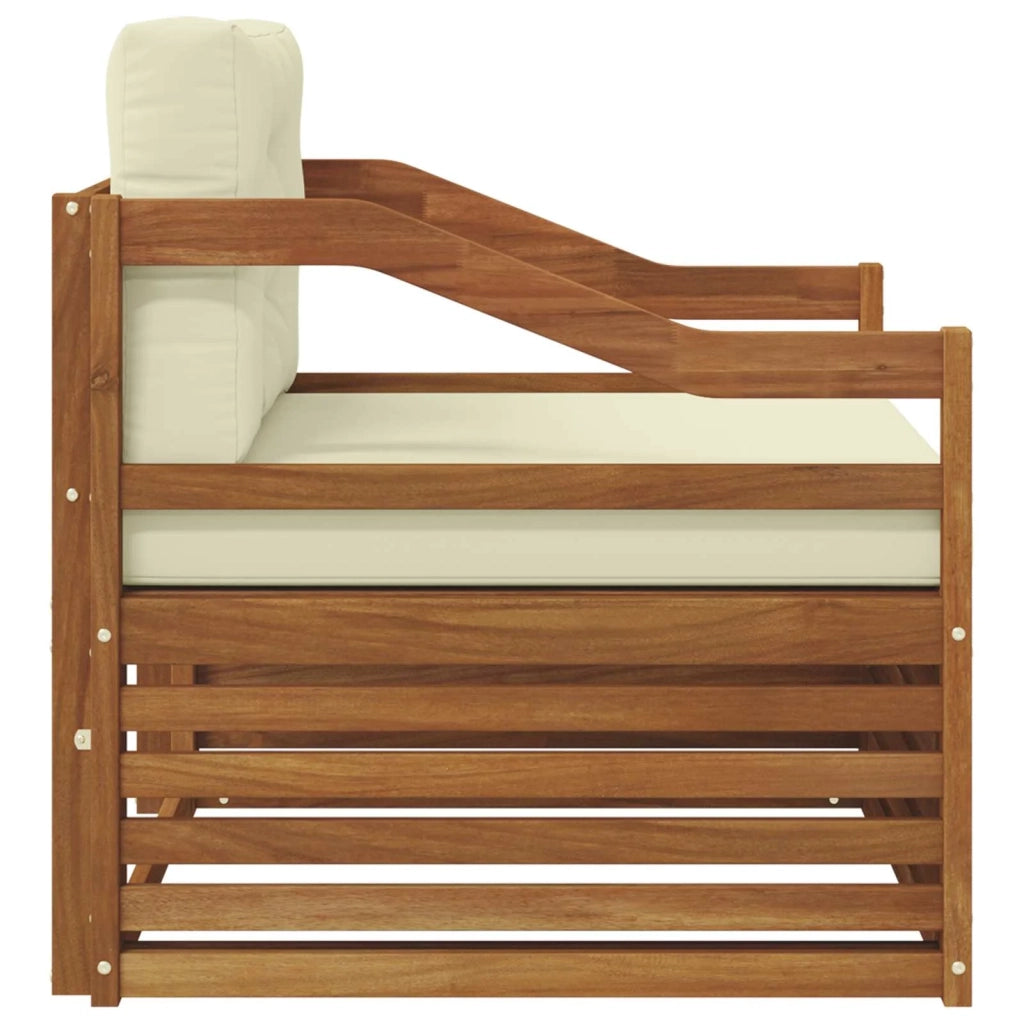 Set di divani da esterno-Sofa da giardino Legno di Acacia Massello Naturale 987415