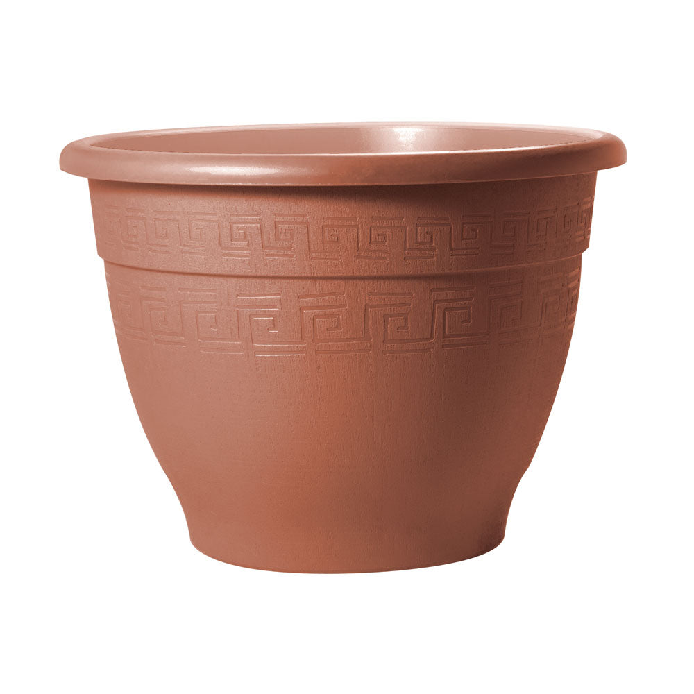 Vaso per Piante Rotondo in Plastica Interno Esterno Plasticotto Campana Idel Colore: Terracotta, Formato: 48/42 cm