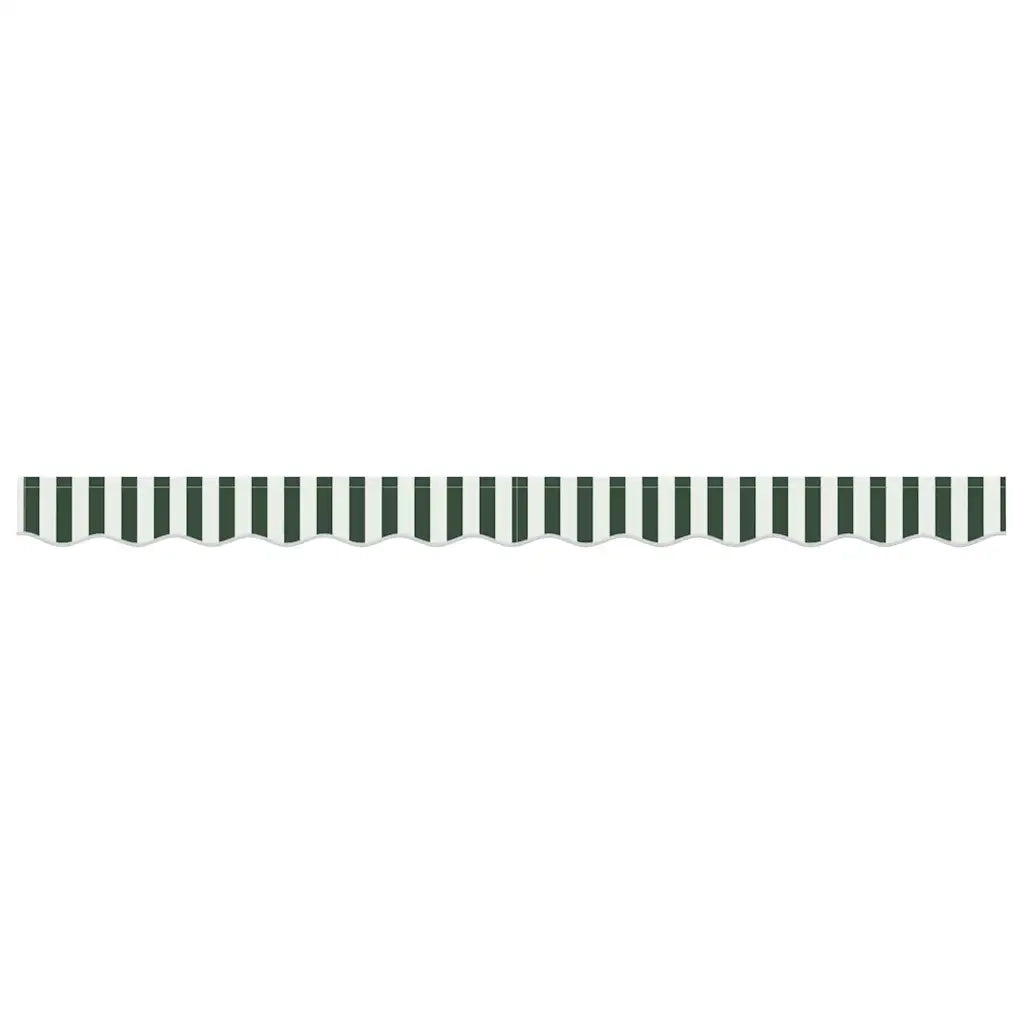Tenda a Braccio Verde e Bianco 230 x 20 cm Tela 42000806