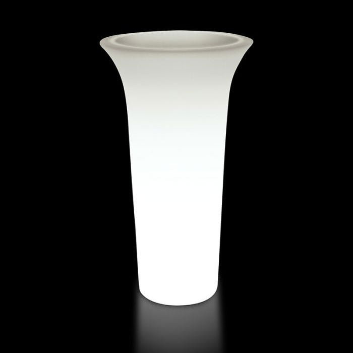 Vaso Luminoso da Giardino Esterno o Interno Rotondo Bianco Moderno Flos Idel