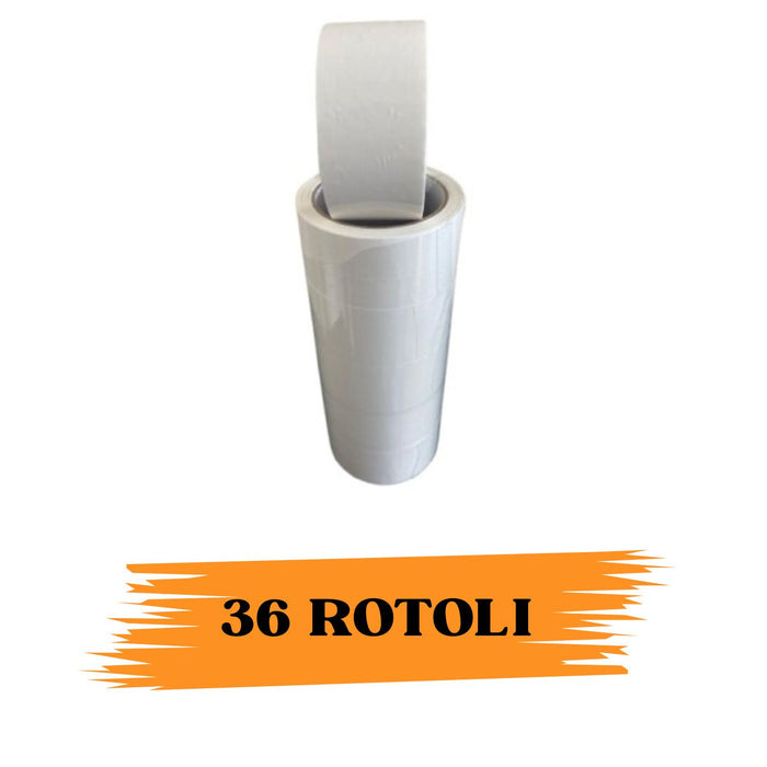 36 ROTOLI NASTRO ADESIVO DA IMBALLAGGIO 48mmX66M COLORE ROSSO- VERDE- BLU- BIANC Colore: Bianco