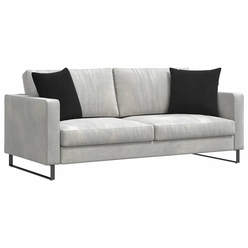 Cuscini da Divano 2 pz | Cuscini per sedie Nero 45 x 45 cm Tessuto in Cords