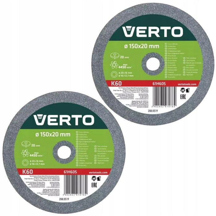 Topex 61h605 dischi smeriglianti ti, 150 x 20 x 20 mm, 2 pezz ds