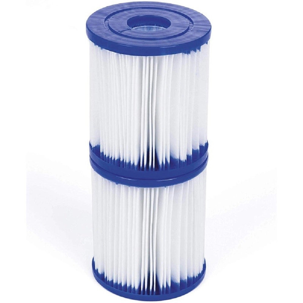 Trade Shop - Set 2 Pezzi Filtro A Cartuccia I Per Pompe Da 1.249 Lt/h Ricambio Piscina 58093 -