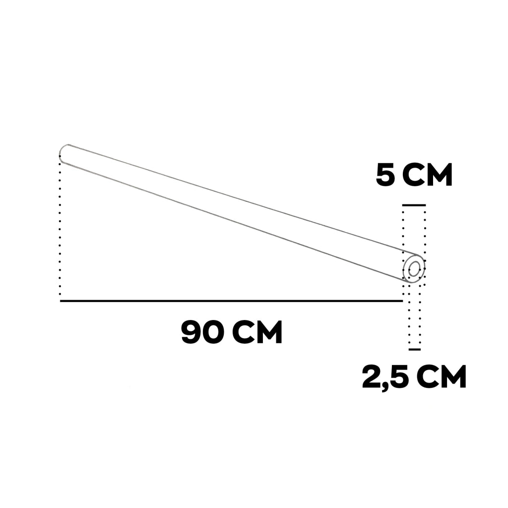 Jumpoo - Set 6 Tubi in Gomma Piuma 80 cm per Trampolini o per lavori di Bricolage Protezione Sicurezza Blu