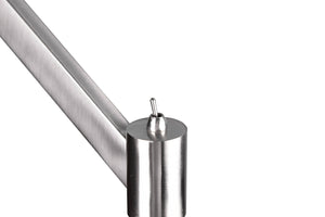 Piantana da Interno Attacco E27 in Metallo Nikel Satinato