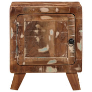 Comodini 2pz-Set di 2 Tavolino da notte 40x32x46 cm in Legno Massello di Recupero 441148