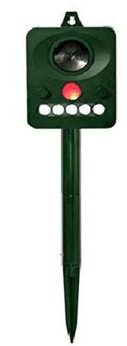 Deterrente Ultrasonico per Zona - Repellente Esterno per Topi, Cani e Conigli - Resistente al Tempo - Ecologico - Adatto per Giardini e Terrazze - Modello Verde.