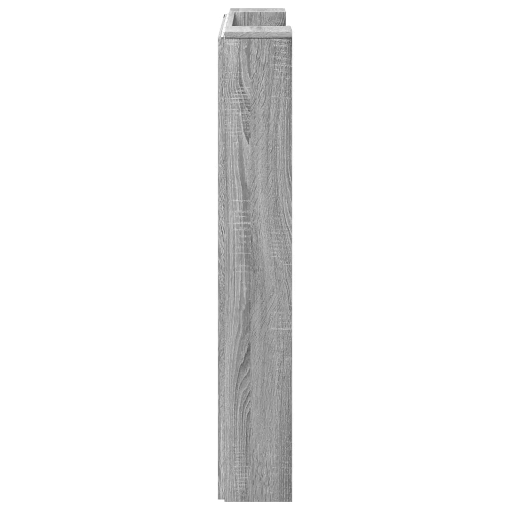 Testiera-Testata Decorativa Grigio Sonoma 100 x 16,5 x 103,5 cm Legno multistrato
