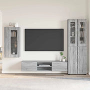 Set mobile TV FLORIN 3 pcs Grigio Sonoma Legno multistrato