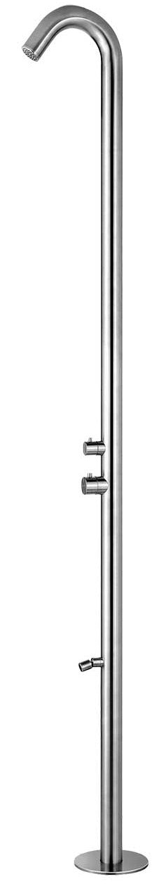 Doccia da Esterno Giardino Miscelatore e Lavapiedi Sined Quartu Inox