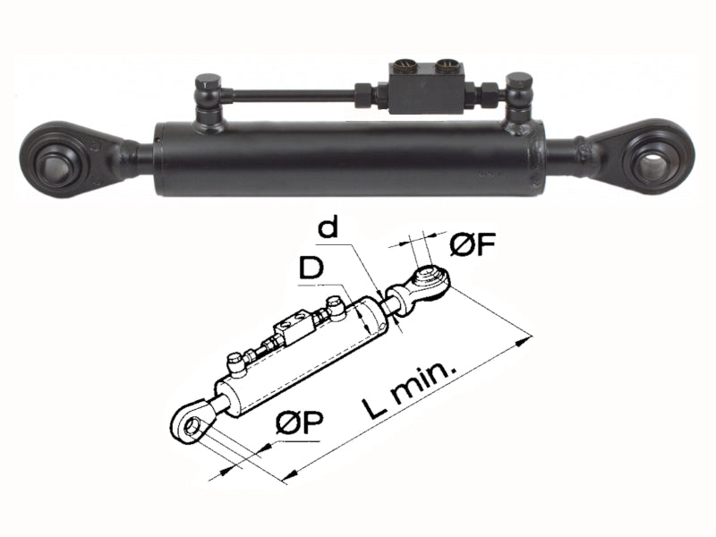 Braccio 3 punto idraulico Cermag per trattori LANDINI lunghezza 410-760 mm - 50955