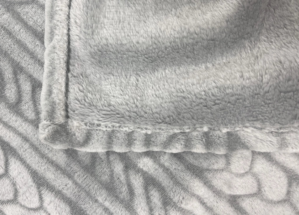 Poncho Felpa Plaid Coperta Retro Agnellato Sherpa Inverno Caldo Dis. Maglia - Poncho - Grigio