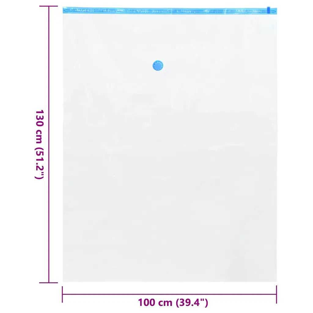Sacchetti per Stoccaggio 50 pz Trasparente e Blu 130 x 100 cm CFW8335219