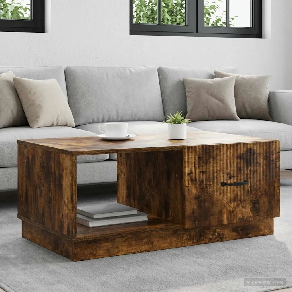 Tavolino da salotto Rovere Fumo 90 x 50 x 37 cm 895420