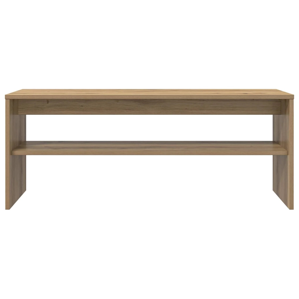 Mobile porta TV rettangolare moderno con funzionale contenitore per soggiorno 100 x 35 x 40 cm in legno di rovere ingegnerizzato fatto a mano 02_0058360