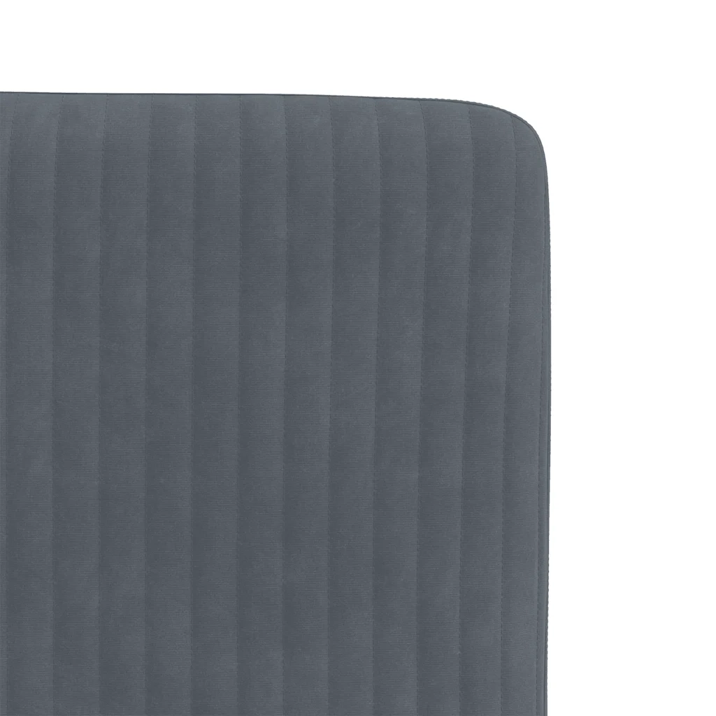 Sedie da Pranzo 4 pz Grigio Scuro in Velluto 3315287