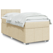 Giroletto a Molle con Materasso Crema 90x190 cm in Tessuto 3289228