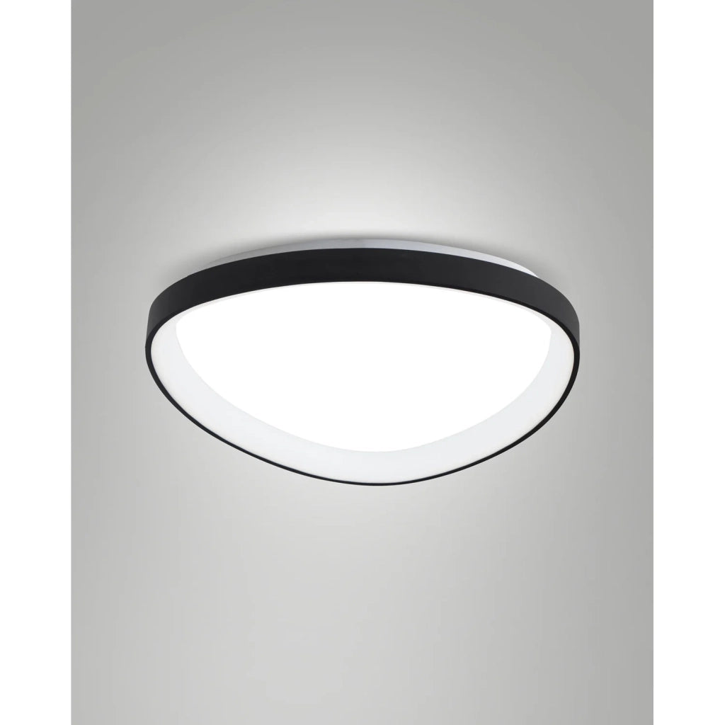 Quirk Plafoniera Led Nera D.600