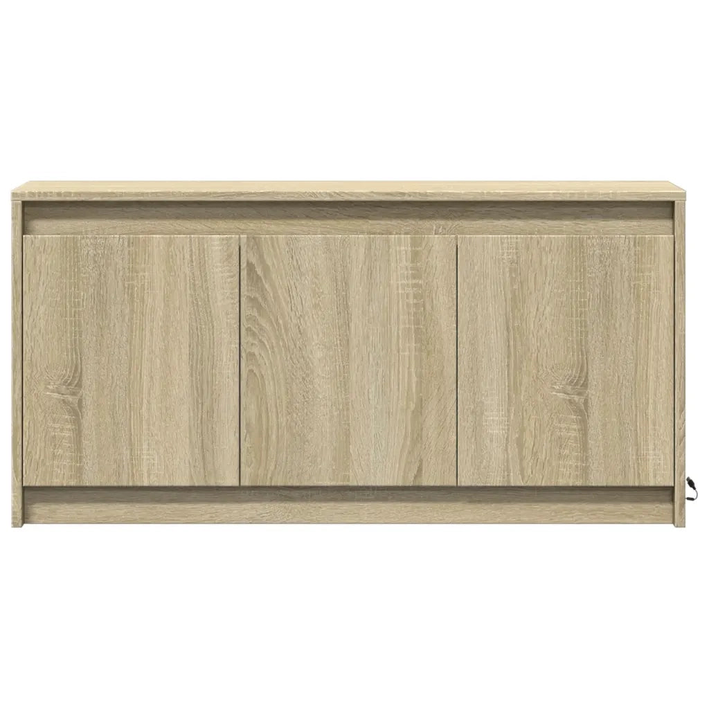 Mobile Porta TV con LED-Credenza per TV Rovere Sonoma 100x34x50cm in Truciolato 864809