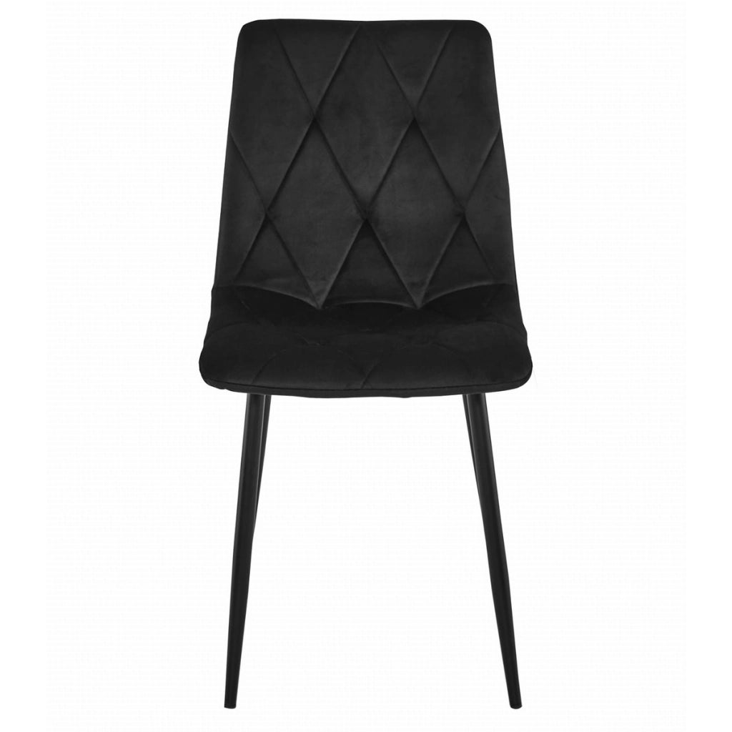 Set Sala da Pranzo Libra con Tavolo 120x80cm e 4 Sedie in Velluto