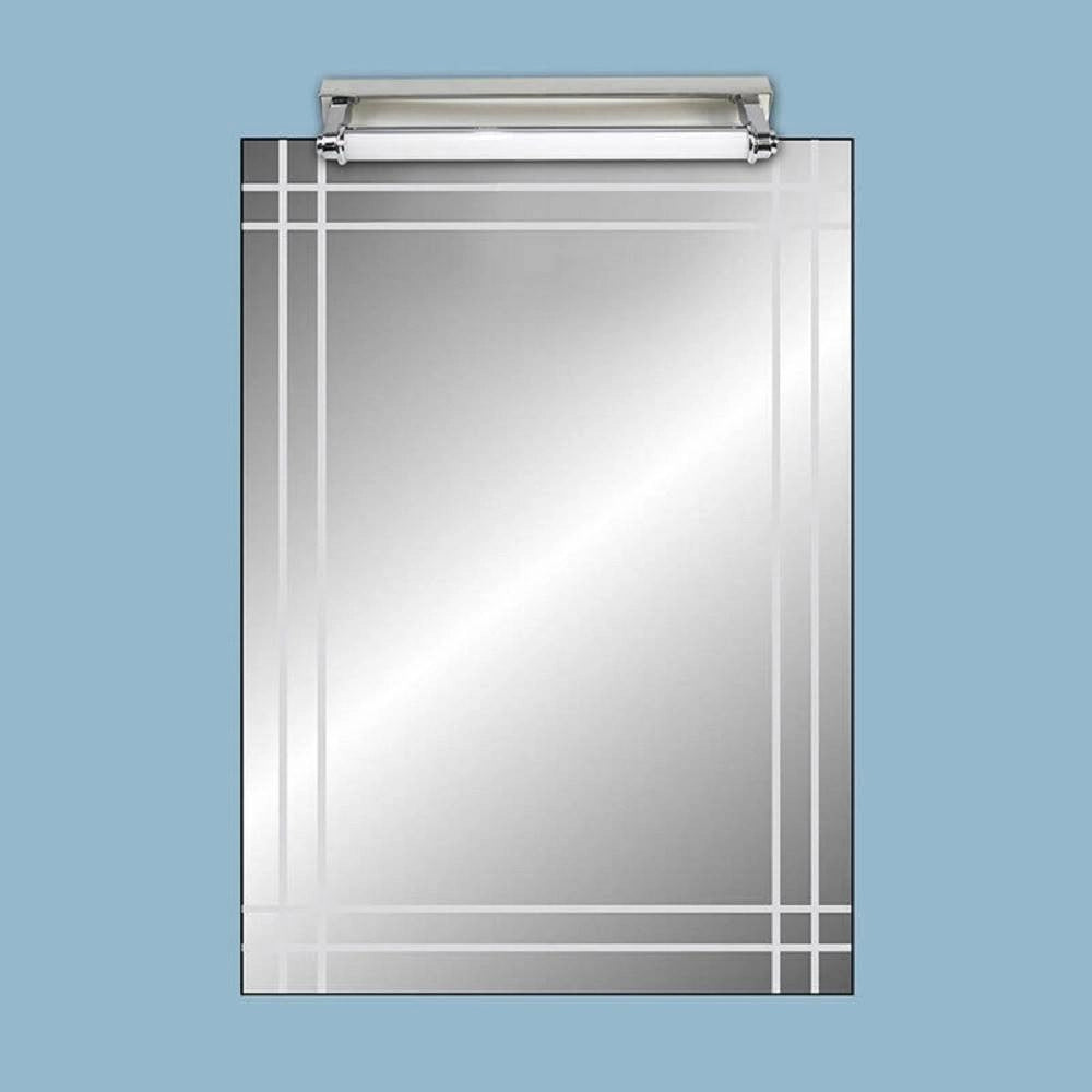 Trade Shop - Applique Lampada Da Specchio Lineare Bagno Orientabile 9w Luce 4000k 6500k F01 -