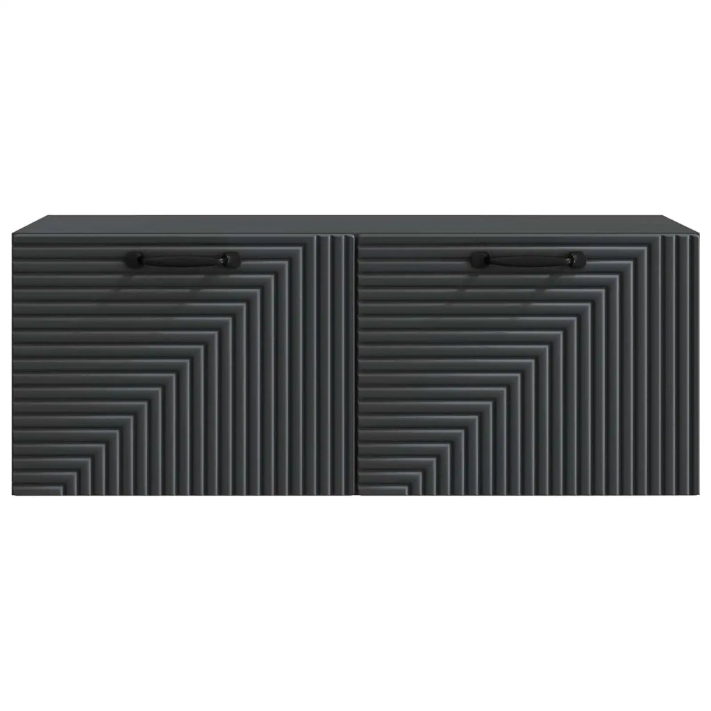 Mobile Porta TV da Muro Nero 78,5 x 31 x 30 cm 898716