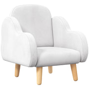 Poltrona per Bambini Design Nuvola Super Morbida ¨C zephmum ¨C 46x51x55 cm Bianco