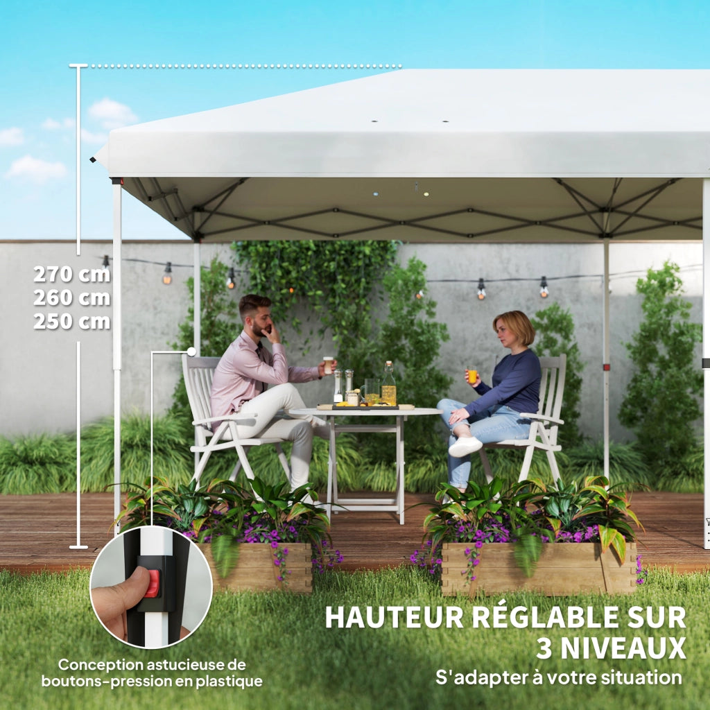 Tonnelle pieghevole pop-up impermeabile 6x3x2.7m ¨C zephmum ¨C verde con 4 finestre e trasporto