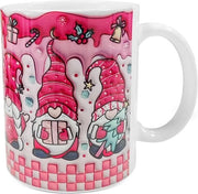 Moka da 350 ml con manico 3D tazza ceramica testina di Natale personalizzata tazza da caffè Natale (04)