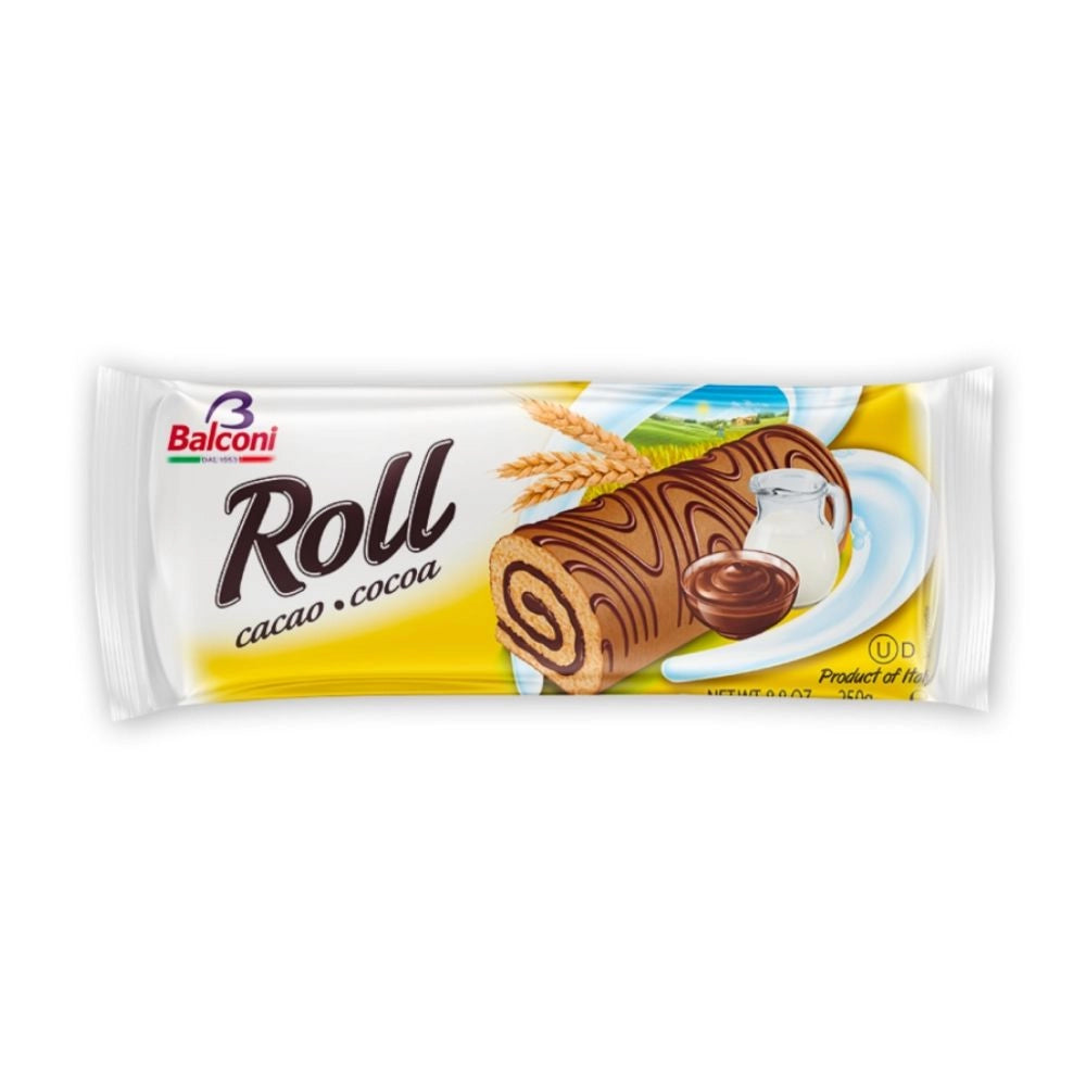 Balconi roll al cacao in confezione da 250 grammi