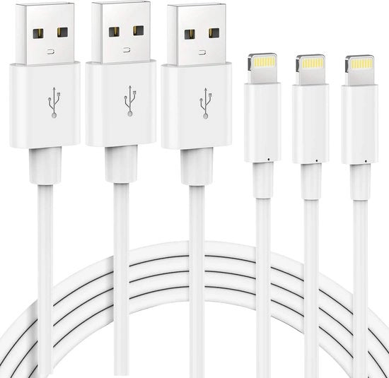 Cavo di Ricarica per iPhone - 3 pezzi 2M Cavo per iPhone [Certificato MFi] Cavo di Ricarica per iPhone 13 12 SE 2020 X XS XR 11 10 8 8 Plus 7 7 Plus 6 6s Plus 5s 5 SE iPad
