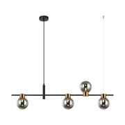Lampada a sospensione moderna nero grafite 4xG9 Italux Bletter