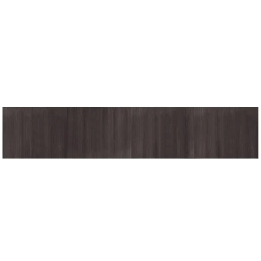 Tappeto Rettangolare Marrone Scuro 80x400 cm in BambÃ¹