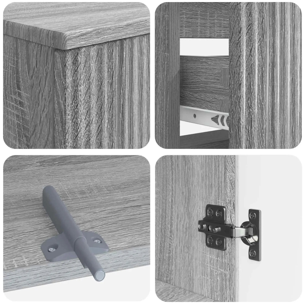 Set di armadietti da bagno in 3 pezzi ARNHEM Sonoma grigio 3417771
