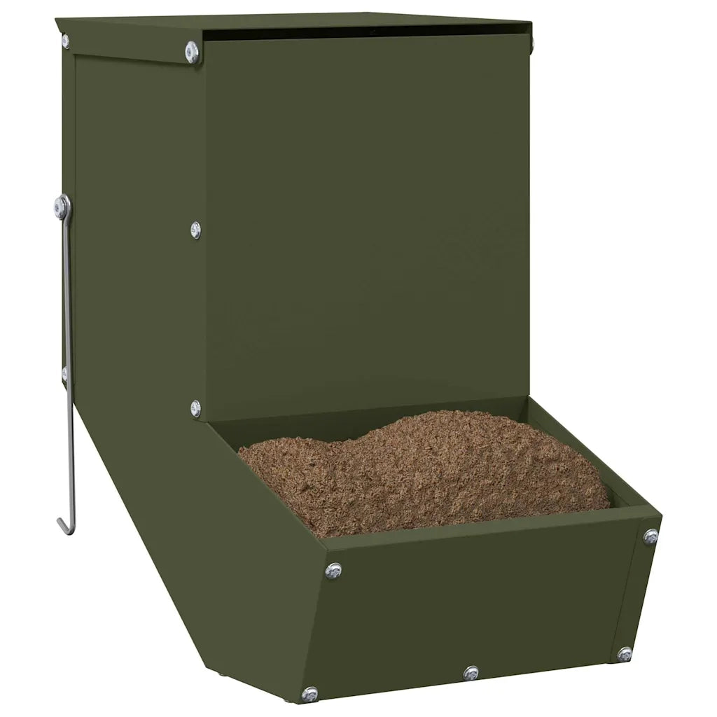 Mangiatore per conigli Verde oliva 17,5 x 26 x 28,5 cm CFW1380821