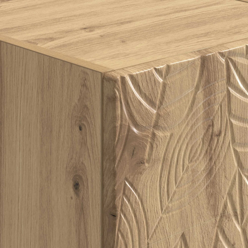 Mobiletto da notte a muro Rovere Artigianale 49 x 34,5 x 20 cm 898803