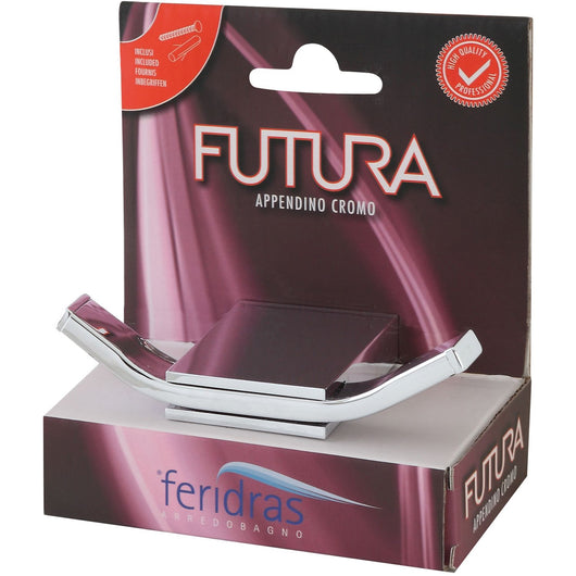 Appendino acciaio cromato linea Futura accessori bagno
