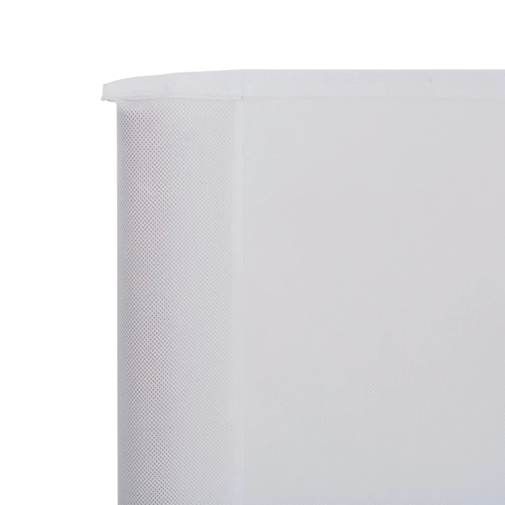 Paravento a 3 pannelli in tessuto 400 x 160 cm bianco sabbia 02_0008807