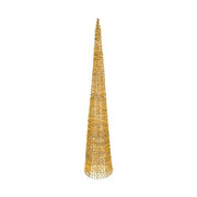 Decorazione luminosa natale amicasa 9493978 cono gold