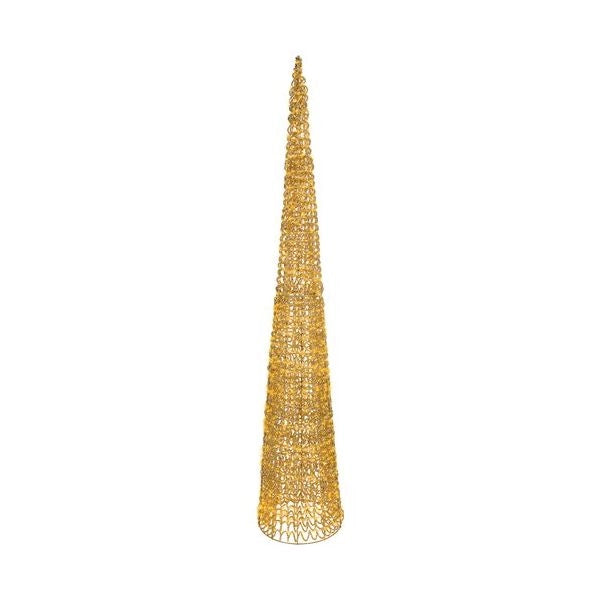 Decorazione luminosa natale amicasa 9493978 cono gold