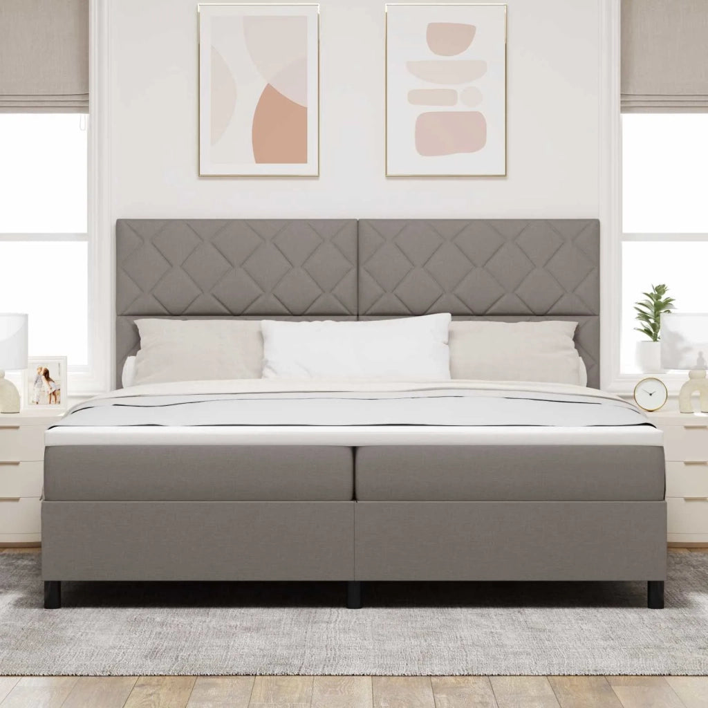 Letto a molle con materasso con led Talpa 200 x 200 cm Tessuto 3342974