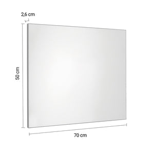 Specchio filolucido 50x70 cm reversibile 3150 serie Gedy HENRY Spazzolato