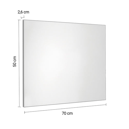 Specchio filolucido 50x70 cm reversibile 3150 serie Gedy HENRY Spazzolato