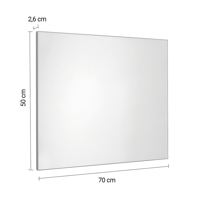 Specchio filolucido 50x70 cm reversibile 3150 serie Gedy HENRY Spazzolato